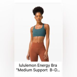 lululemon Energy Bra *Medium Support B-D